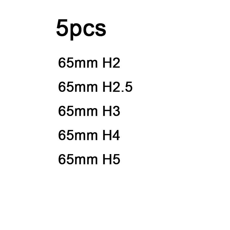 Магнитная шестигранная электрическая отвертка Набор бит S2 сталь 1/4 дюймовый шестигранный хвостовик отвертки биты 50-100 мм Длина H1.5-H14 - Цвет: 5pcs65-2