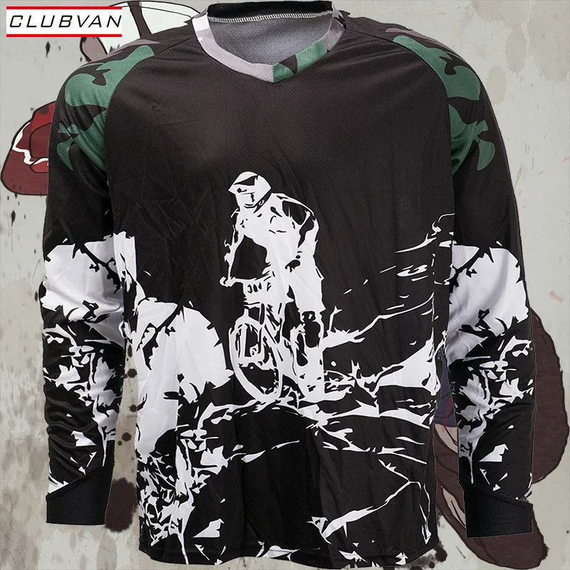 New Colorful MTB Motorcycle Jerseys Men DH Downhill Jersey Bike Bicycle Cycling Jerseys Motocross Shirt Custom Clothing #S3