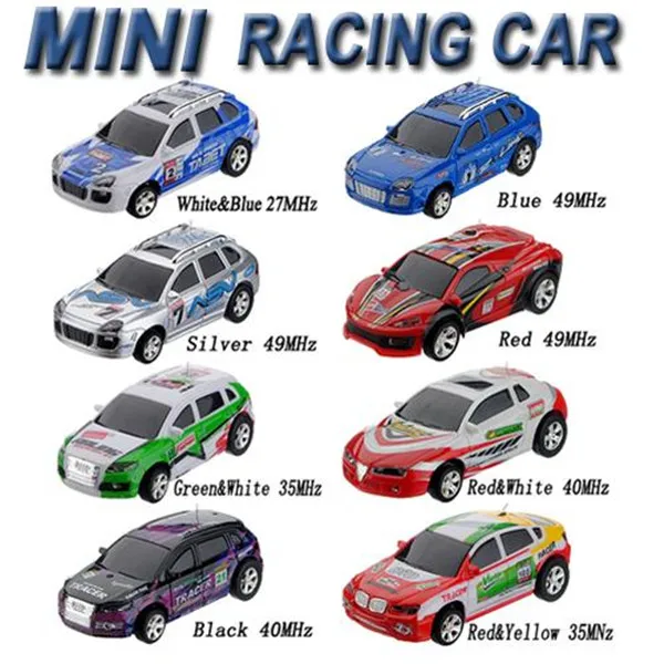Mini Coke Can Speed RC Radio Remote Control Micro Race Racing Car Toy Fun Gift