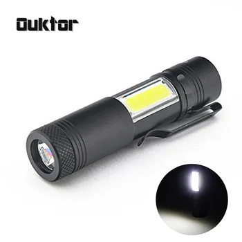 

Mini Led COB Flashlight cree q5 Work light Waterproof 4 mode lamp linterna lanterna Torch light use 14500 or AA battery