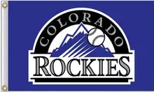 Colorado Rockies MLB Flag 3X5FT Flag Hot Products Sale 90×150 cm Outdoor Sports Flag Brass Metal Holes Custom Flag