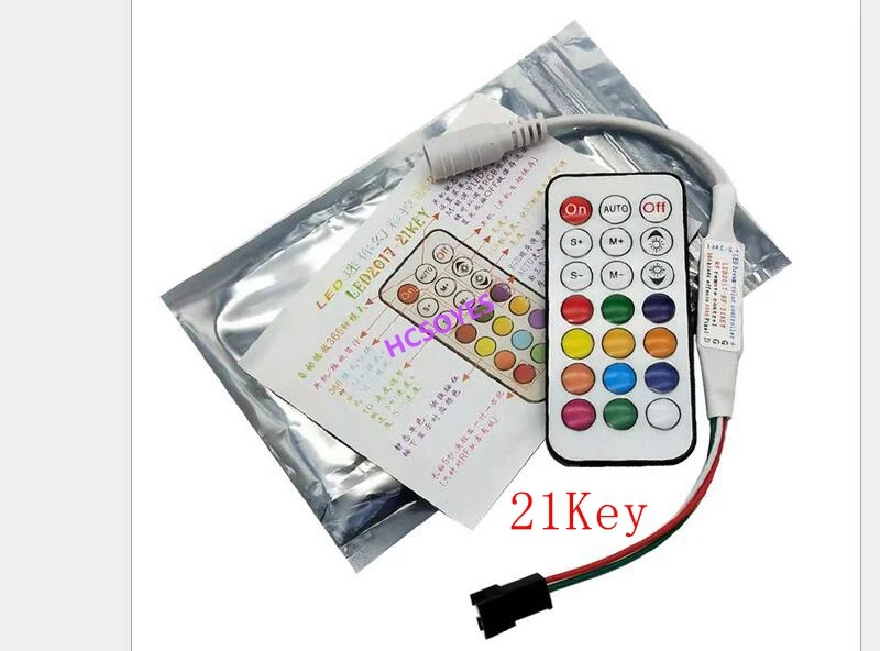 Мини 3key RF 21key 24key RGB беспроводные ИК-пульт дистанционного управления для WS2811 ws2812b ws2813 SK6812 5050 6803 1903 светодиодные ленты контроллер DC5-24V