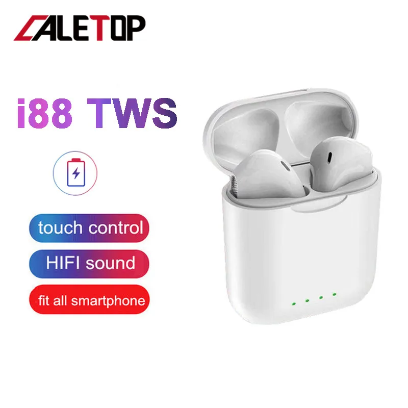 

CALETOP i88 TWS Bluetooth V5.0 Earphones PK i10 TWS True Wireless Mini Stereo 3D Music Earbuds For iphone For Xiaomi Android