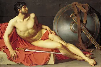 

Artists hand-painted high-quality oil painting on canvas :Men's Club Top Cool, Roman Soldier Warrior Art .