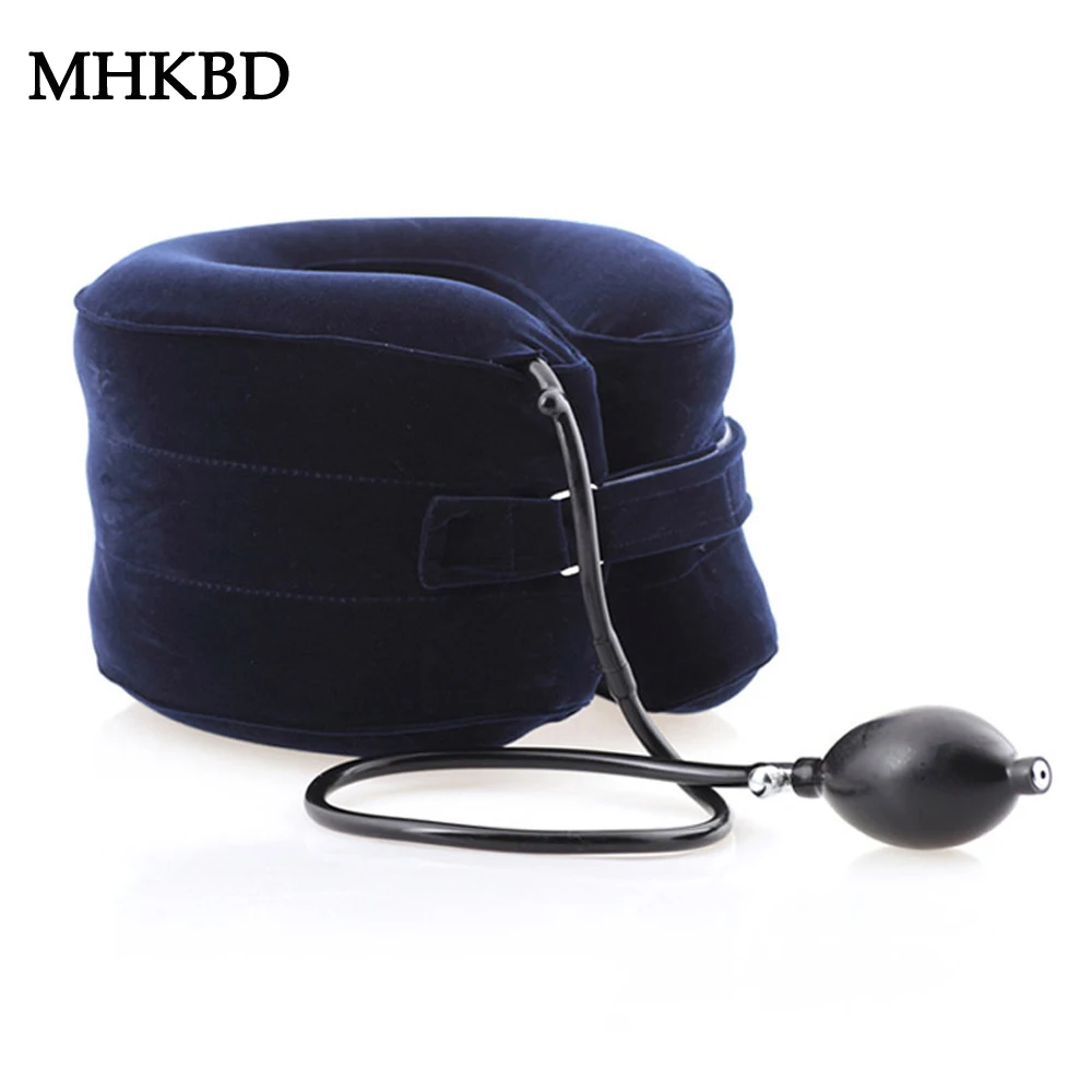 Neck Traction Therapy Cervical Vertebra Supports Collar Orthopedics Health Care Inflatable Massager Relaxation Medical Brace