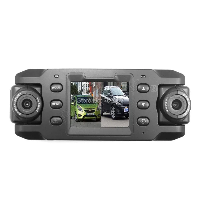 

HOT HD 1080P Dual Lens Car Camera Two Lens Vehicle DVR Dash Recorder GPS G-sensor CA365 X8000