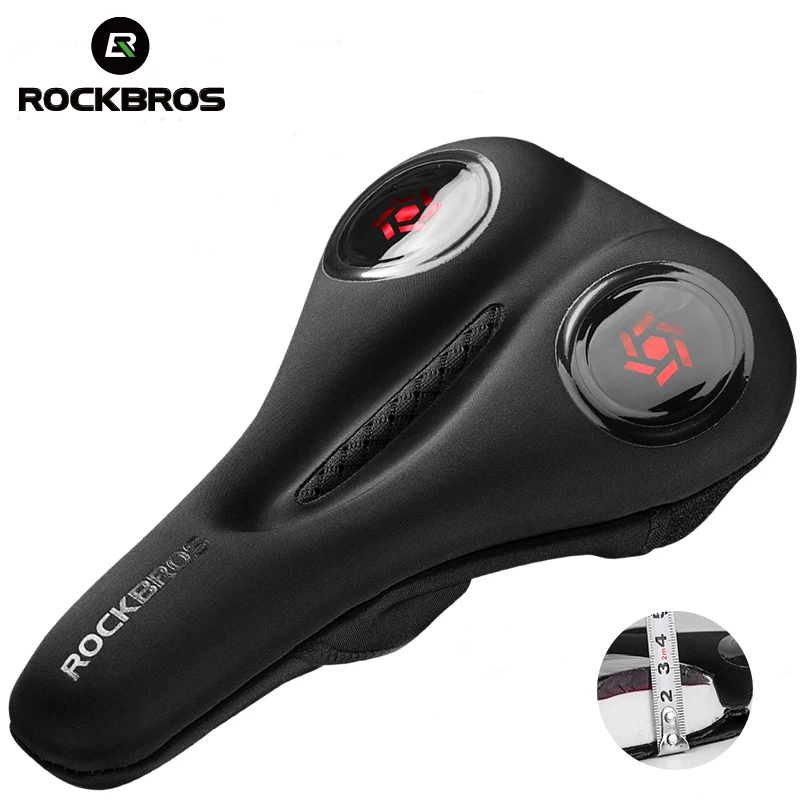 

ROCKBROS MTB Road Bicycle Saddle Seat Liquid Silicone Gels Hollow Breathable Anti-slip Soft Bike Saddle Seat Bike Accessories