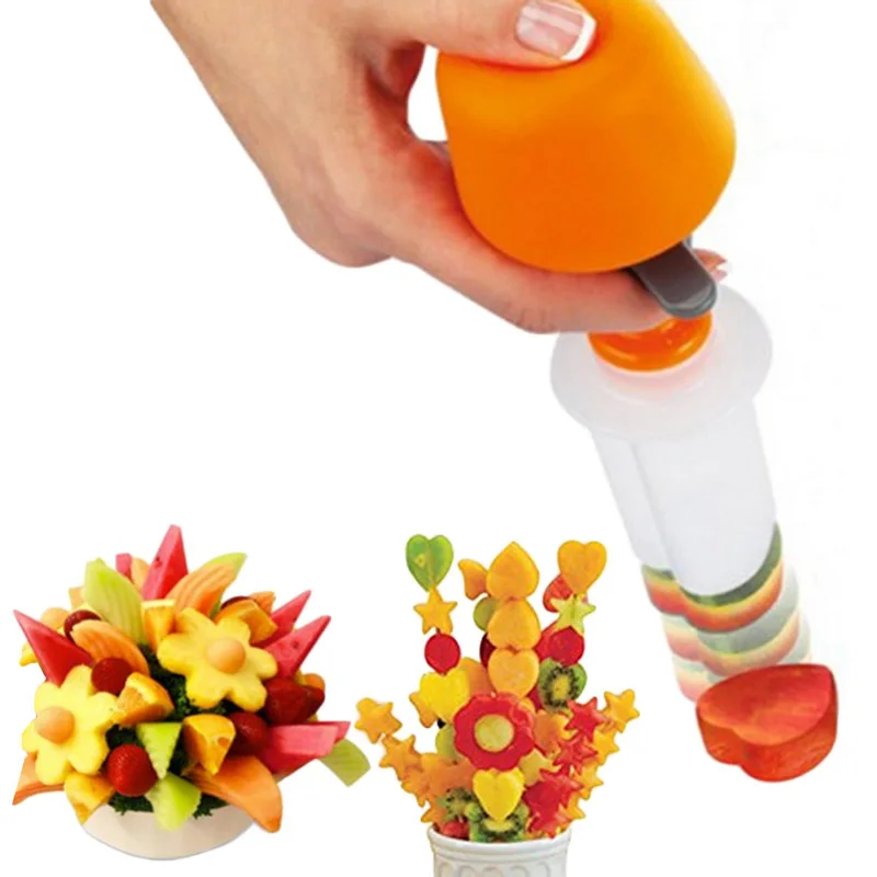 

Plastic Cake Cookie Vegetable Fruit Shape Cutter Slicer Household Veggie Mold Set DIY Decorating Tools Kitchen Accessories