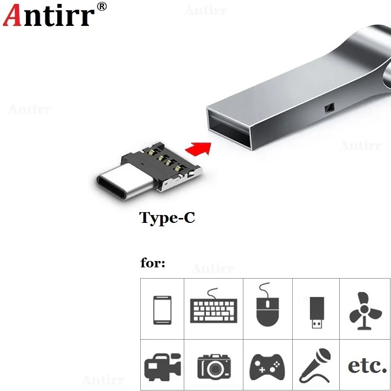 USB 3,1 type-C USB-C разъем type C штекер к USB Женский OTG адаптер конвертер для планшет телефон Android флэш-накопитель U диск