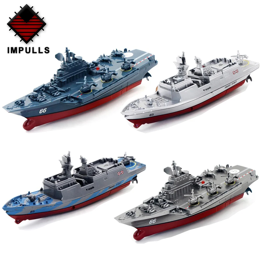 

Impulls Aircraft Carrier 2.4GHZ RC Remote Control Boat Military Mini Electric Aircraft Boat Gift for Children Water Toys FSWB