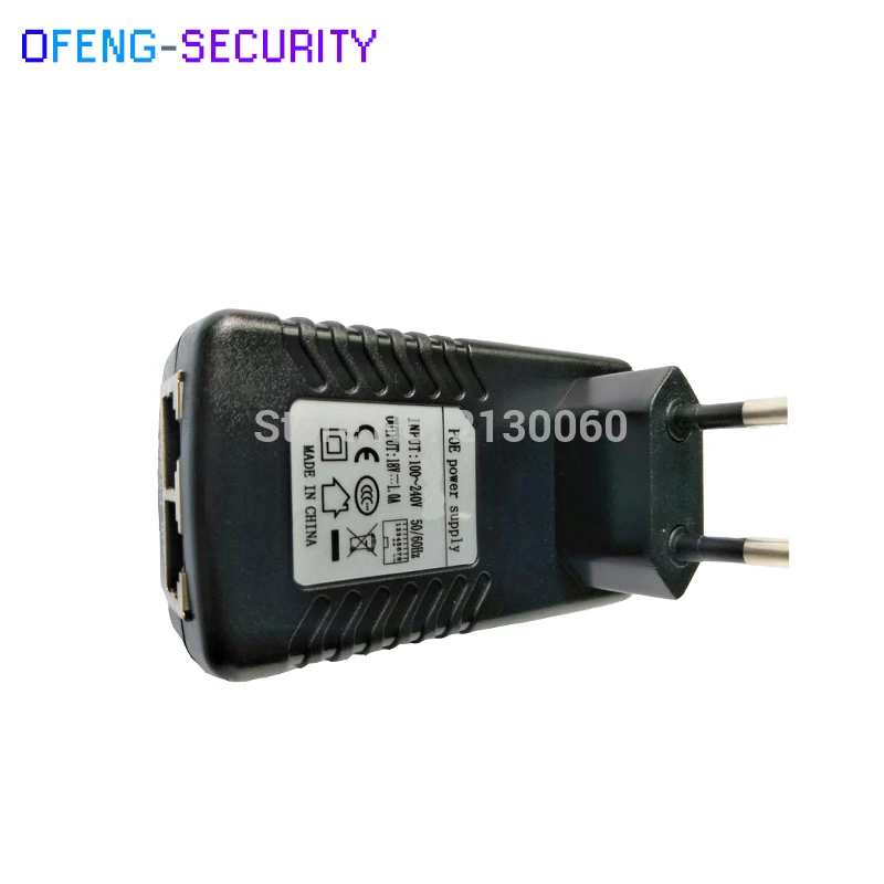 Инжектор poe 18 V POE Питание POE инжектор 18V1A Вход 100-240 V 50/60Hz Выход 18V1A POE pin4/5 (+), 7/8 (-) для межпроцессорная связь системы охранного видеонаблюдения