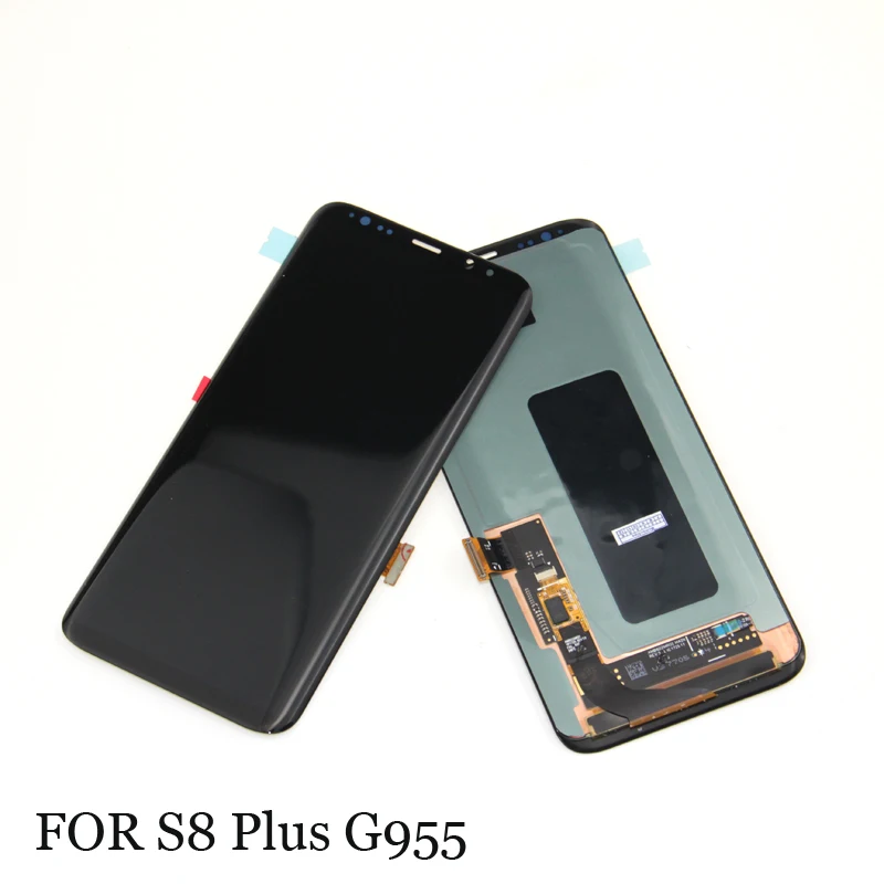 S8 LCD with frame for SAMSUNG Galaxy S8 G950 G950F Display S8 Plus G955 G955F Touch Screen Digitizer+tape