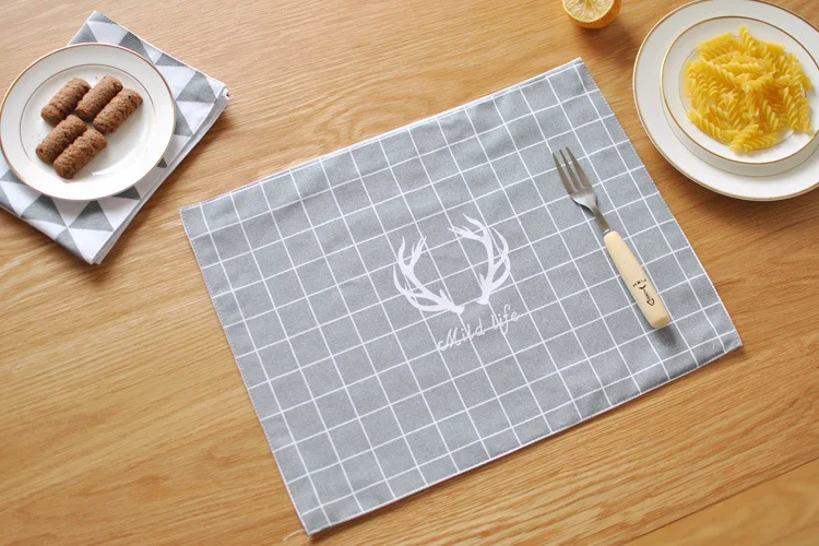 4pcs/lot 30X40cm 100 Cotton fabric European Style print Dishtowel