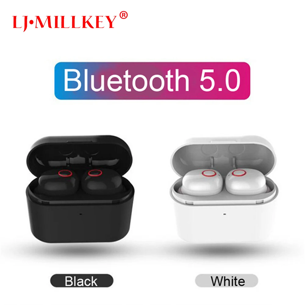 

TWS 5.0 Bluetooth headphone 3D stereo wireless earphone with dual microphone LJ-MILLKEY YZ267