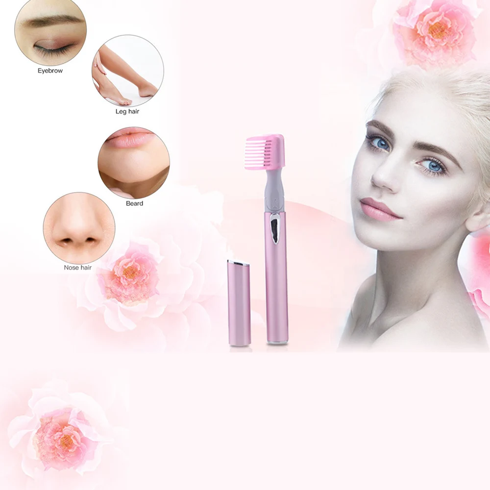 

Portable Electric Face Brows Hair Remover Epilator Mini Eyebrow Shaver Instant Painless Epilator Electric Eyebrow Trimmer