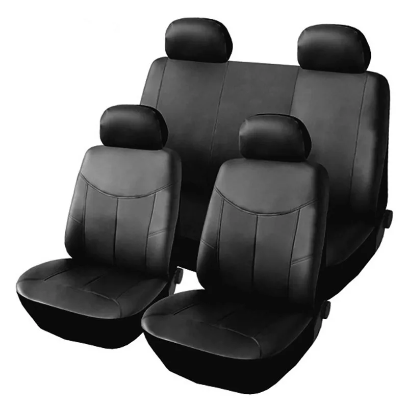 

Universal Car Seat Cover Leather Full Set Black Red For Suzuki Jimny Ignis Alto Swift Liana Grand Vitara 2007 Sx4