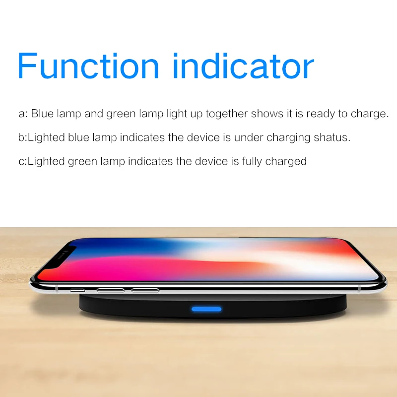 Qi Беспроводное зарядное устройство 10 Вт для samsung Galaxy S8+/S8/Note8/S7/S7edge, для ipone X/iphone 8 и многое другое