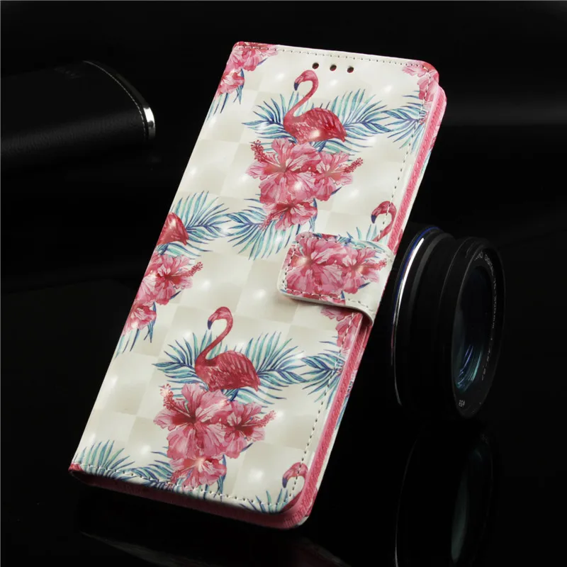 

Cute Flamingo Unicorn Owl 3D Case for iphone X XS XR XSMax Flip Stand Wallet Cover PU Leather +TPU Case for iphone 6 6S 7 8 Plus