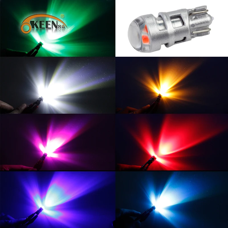 OKEEN 2 шт. T10 Led w5w Поворотная сигнальная лампа габаритный фонарь для чтения