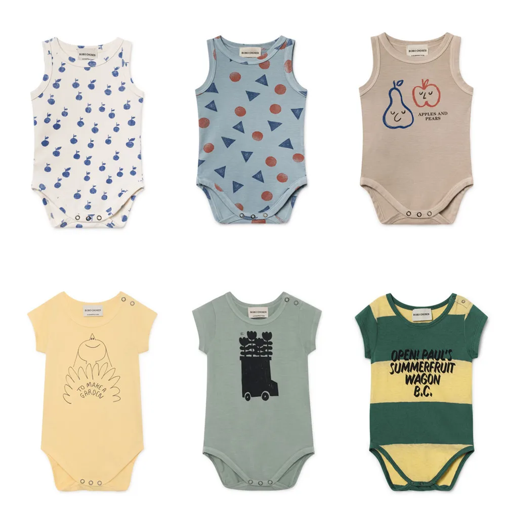 

PRE-SALE Baby Bobo TAO 2019 Summer baby girl clothes Infant New baby Fashion boy set One-piece Suits Toddlers