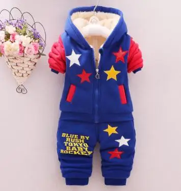 

Baby Clothes 2019 Winter Kids Clothes Baby Boy&Girl Plus Velvet Thickening Clothing Suits Infant Baby 2 Pcs Set Clothes QHD002