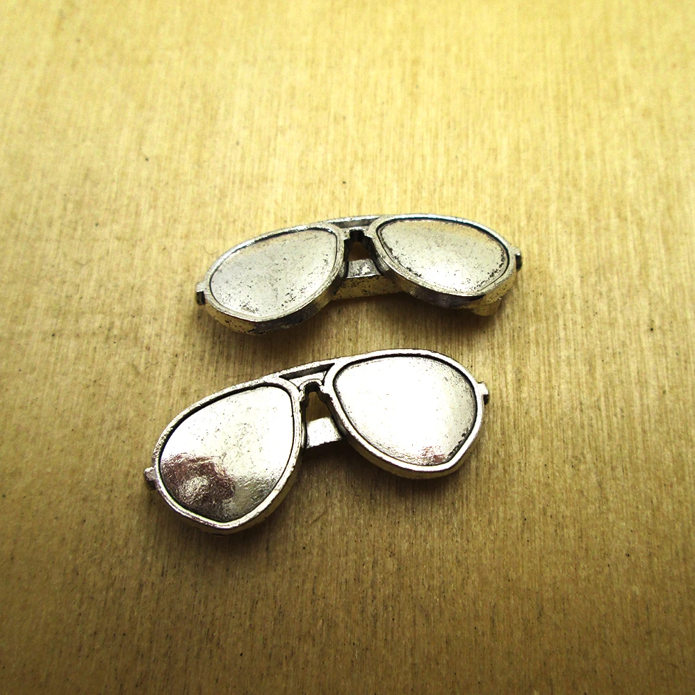 10pcs 29x12x4mm sun glasses charm 3D pendants DIY necklace/ bracelets charms antique silver tone | Украшения и аксессуары
