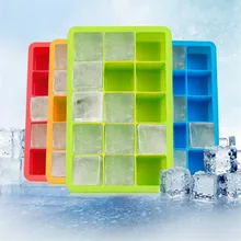 15 решетчатых DIY больших кубиков льда, форма квадратной формы, силиконовый лоток для льда, фруктовый мороженица, кухонный бар, аксессуары для питья