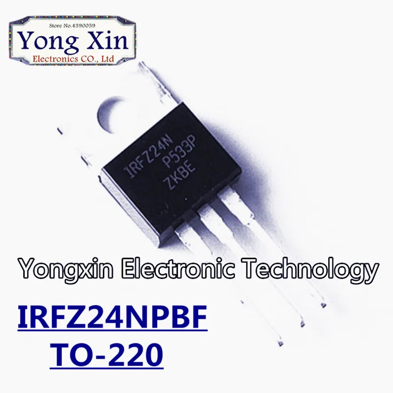 100PCS IRFZ24N TO220 IRFZ24NPBF TO-220 IRFZ24 MOSFET