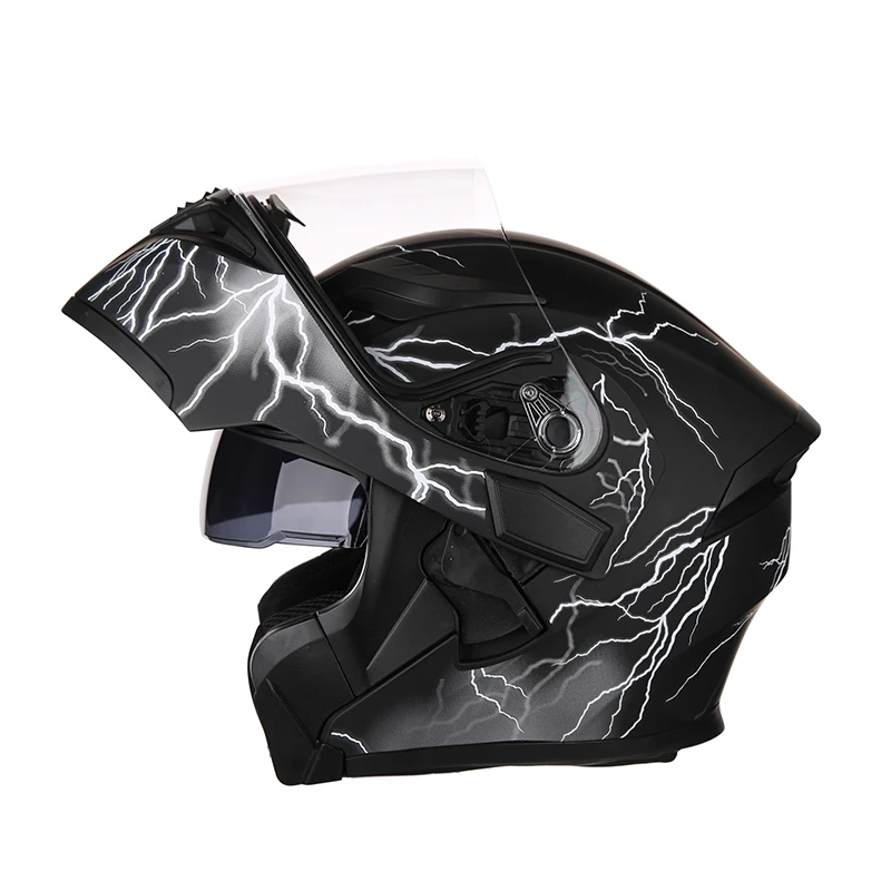 Новинка, мотоциклетный шлем С Откидывающейся Крышкой, гоночный модульный шлем с двумя линзами, мотоциклетный шлем для мотокросса, Полнолицевые Шлемы, мотоциклетный шлем - Цвет: b5