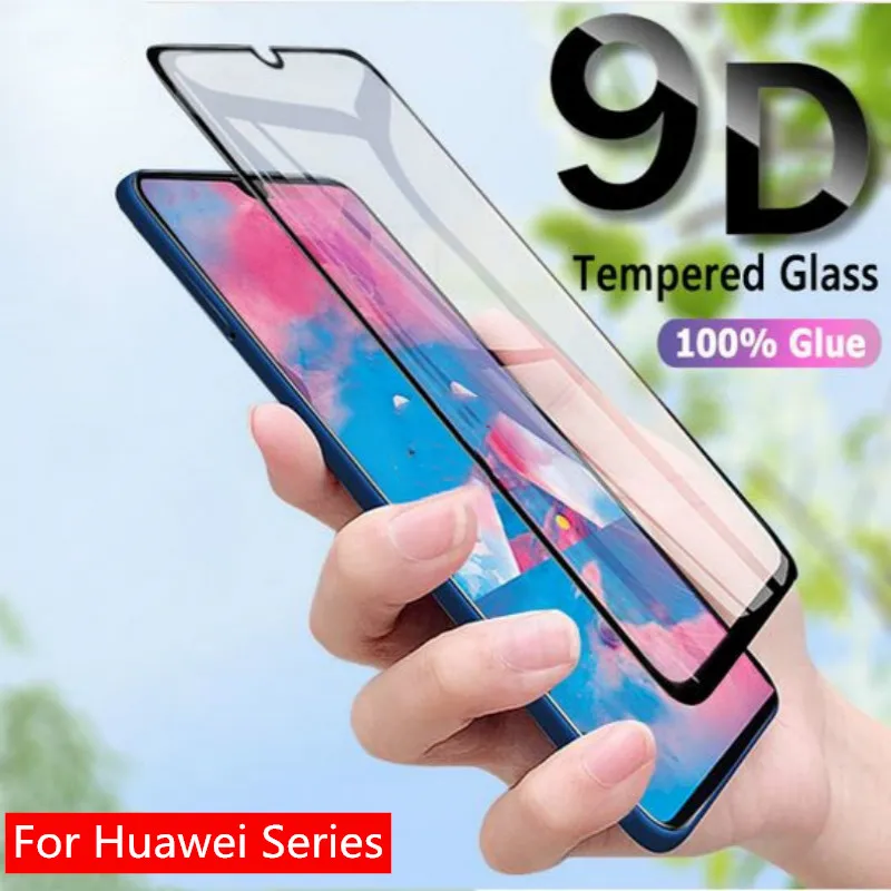 

9D Full Cover Protective Film For Huawei Y9 Prime Y7 Y6 Y5 2019 Tempered Glass For Honor 10i 20i 10 8 9 Lite 8A 8S 8X 8C Glass