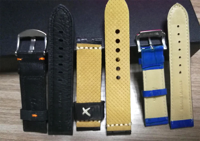 Genuine leather bracelet handmade watchband Promotion price leather strap 22mm watch band very Low price wholesale