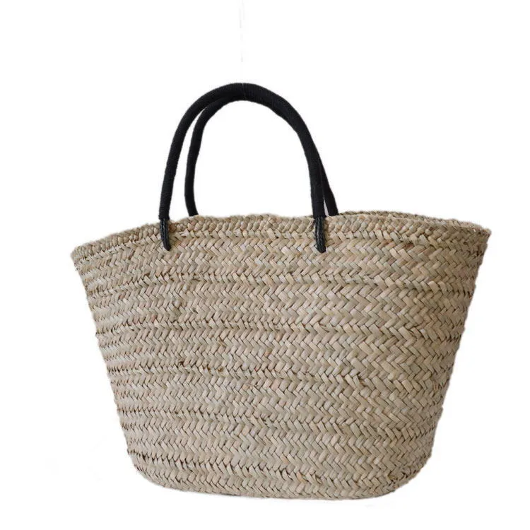 2018 Knitted Straw bag Summer Bohemia fashion women's handbags shoulder bags beach bag big tote bags tassel Big size Boho Style