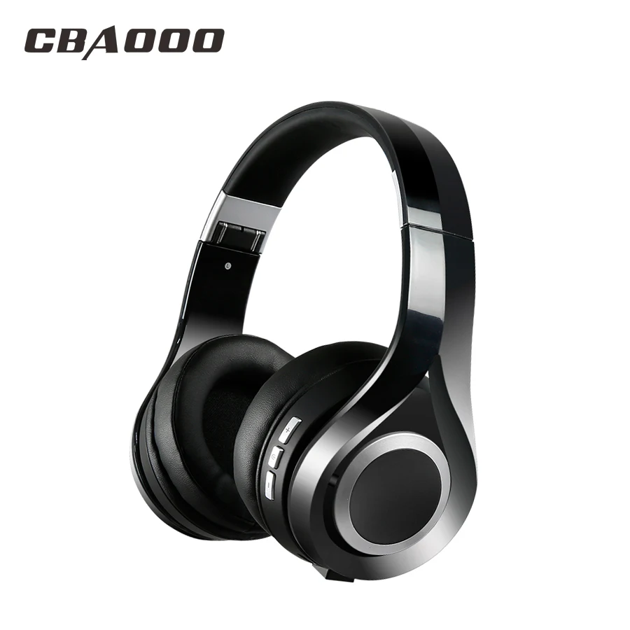 Wireless Bluetooth Headphones Hifi Sport Headset with Bass 3 5mm Collapsible Earphone Mic NFC Earphone Stand