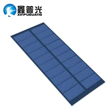 Xinpuguang 3pcs 2W 5V Solar Panel PET Laminated Polycrystalline Silicon Mini Solar Module for Light CCTV