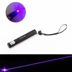 Новый Лазерные фонарики 301 Фиолетовый лазерная указка Pen регулируемый фокус супер лазерная Видимый луч 405nm Новинка освещение HR