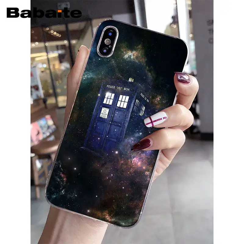 Babaite Tardis Box Доктор Кто ТВ мягкий силиконовый прозрачный чехол для телефона для iPhone 8 7 6 6S Plus 5 5S SE XR X XS MAX Coque Shell