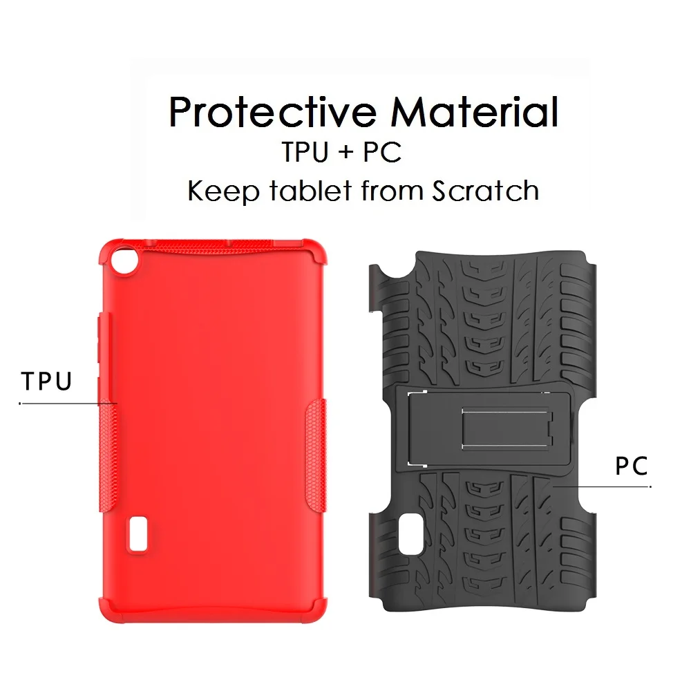 High Duty Coque for Huawei Mediapad T3 7'' Case WiFi BG2-W09 Silicon Shockproof for Huawei T3 7 inch Stand Cover (3)