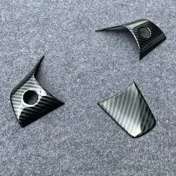 

For 2018 2019 2020 Tesla Model 3 ABS Car Steering Wheel Control Panel Button Cover Trim Cover Protector Sticker Car Accessories