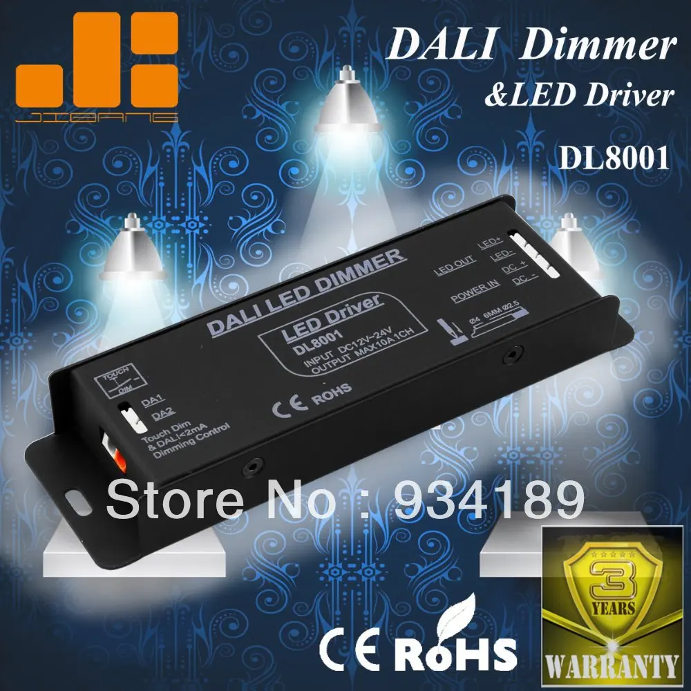 DALI диммер и светодиодный драйвер W/TOUCH DIM Функция 1 канал DC12-24V постоянное напряжение один выход