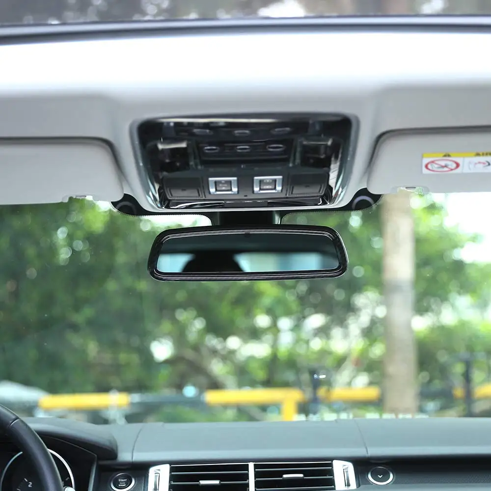 

For Jaguar XE XF XJL F-Pace F pace X761 E-PACE ABS Chrome Car Interior Rearview Mirror Frame Cover Trim Auto Accessories
