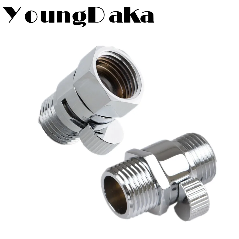 Brass Chrome Shower Heads Water Flow Control Shut Off ...