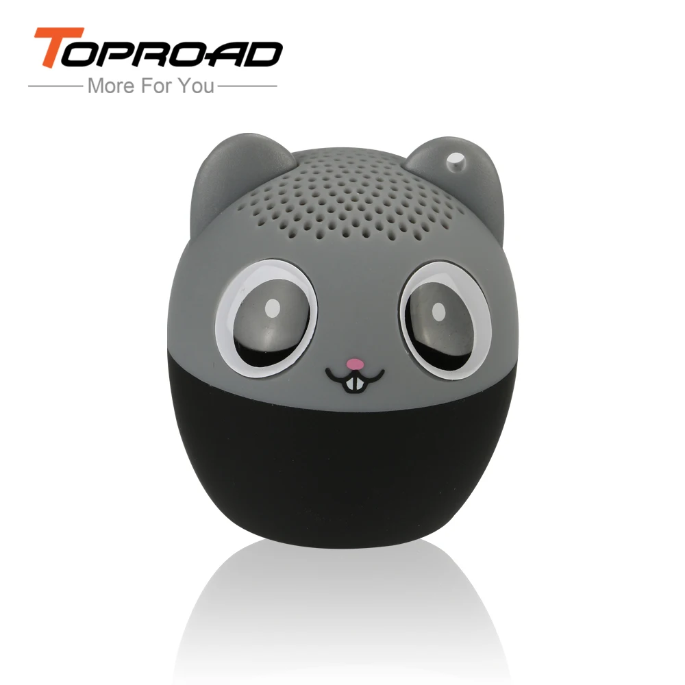 Портативный мини динамик TOPROAD altavoz с рисунком из мультфильма стальной пистолет