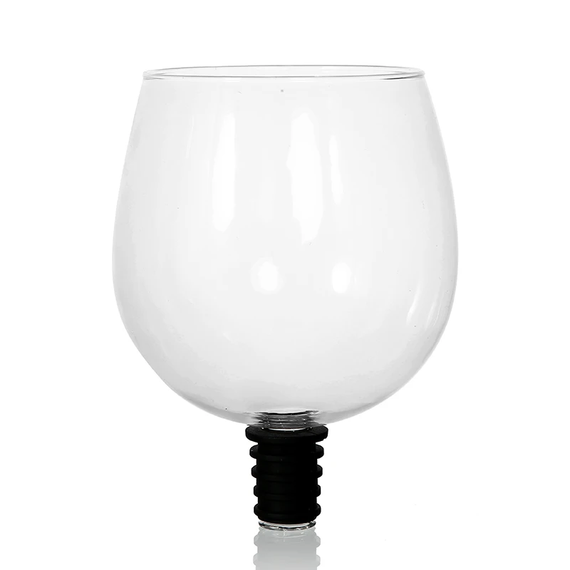 

Creative New Red Wine Glass Crystal Wine Drinking Swig Cup Bottle Stopper - Turns Your Bottle of Wine Into Your Wine Glass