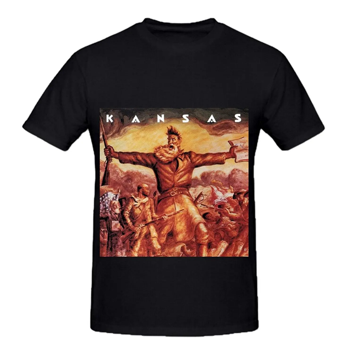 Gildan Kansas Jazz Mens Round Neck Short Sleeve T Shirt | Мужская одежда