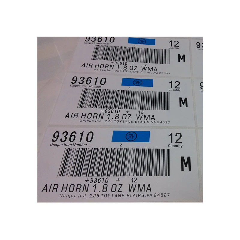 

Customized Custom Printing Roll Self Adhesive Barcode Label
