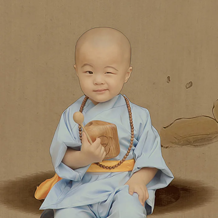 baby monk outfit