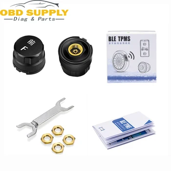 

New Bluetooth 4.0 MOTO TPMS Tire Pressure Monitoring System For Motorcycle With 2 External Sensors For IOS / Android motocare