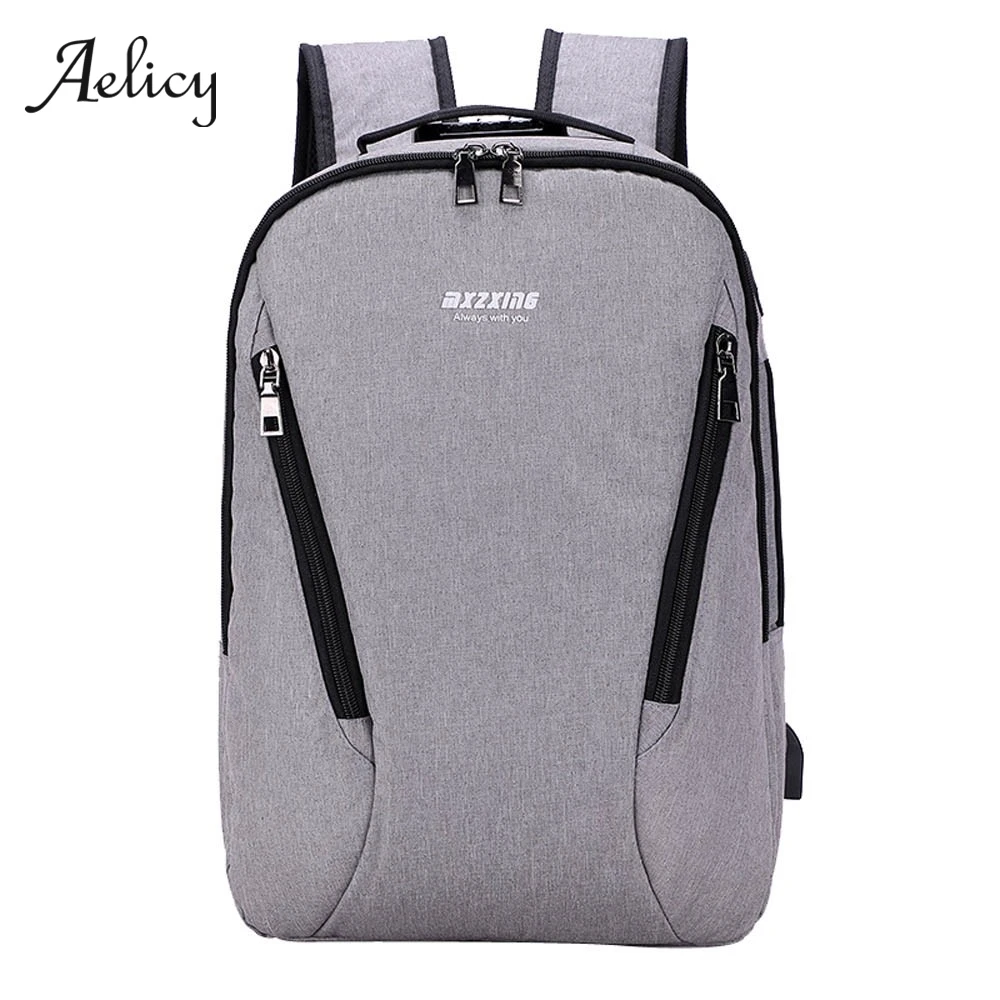 

Aelicy Business Laptop Backpacks Women Waterproof Usb Charging Travel Backpack Men Students School Bag Large Capacity Daypacks