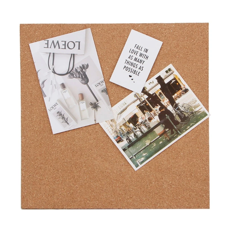

30*30cm Quartet Cork Board Cork Stick Bulletin Memo Pin Board Photos Message Boards Wall Message Board For Office