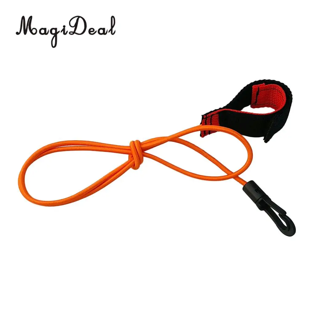 Heavy Duty 40 inch Stretch Paddle Leash Fishing Rod Holder Safety Lanyard for Kayak / Canoe / Boat / Surf / SUP Board
